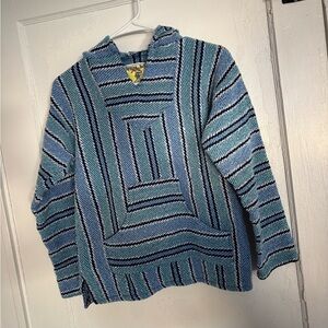 Iguana jack blue hoodie, m